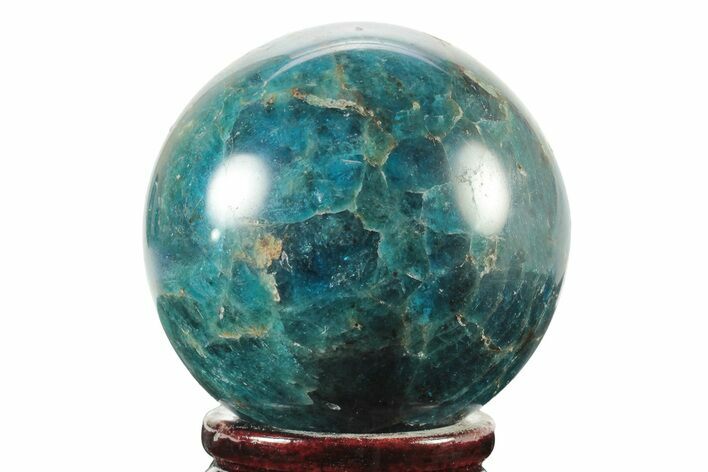 Bright Blue Apatite Sphere - Madagascar #241452